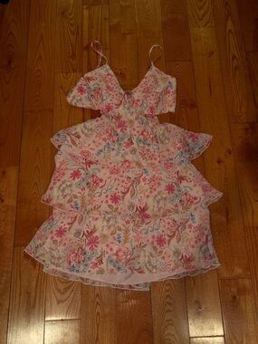 Abercrombie - Women’s 3-in-1 Convertible Tiered Maxi Dress (Size L)